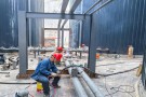 战高温保工期 全力推进物流园建设